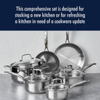Henckels Clad H3 10-pc Stainless Steel Cookware Set
