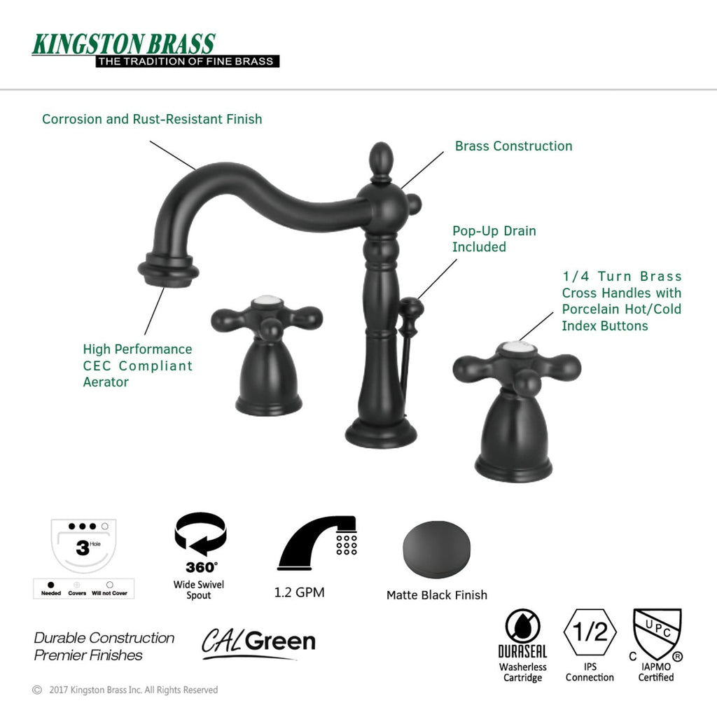 Heritage 8 in. Widespread Bathroom Faucet