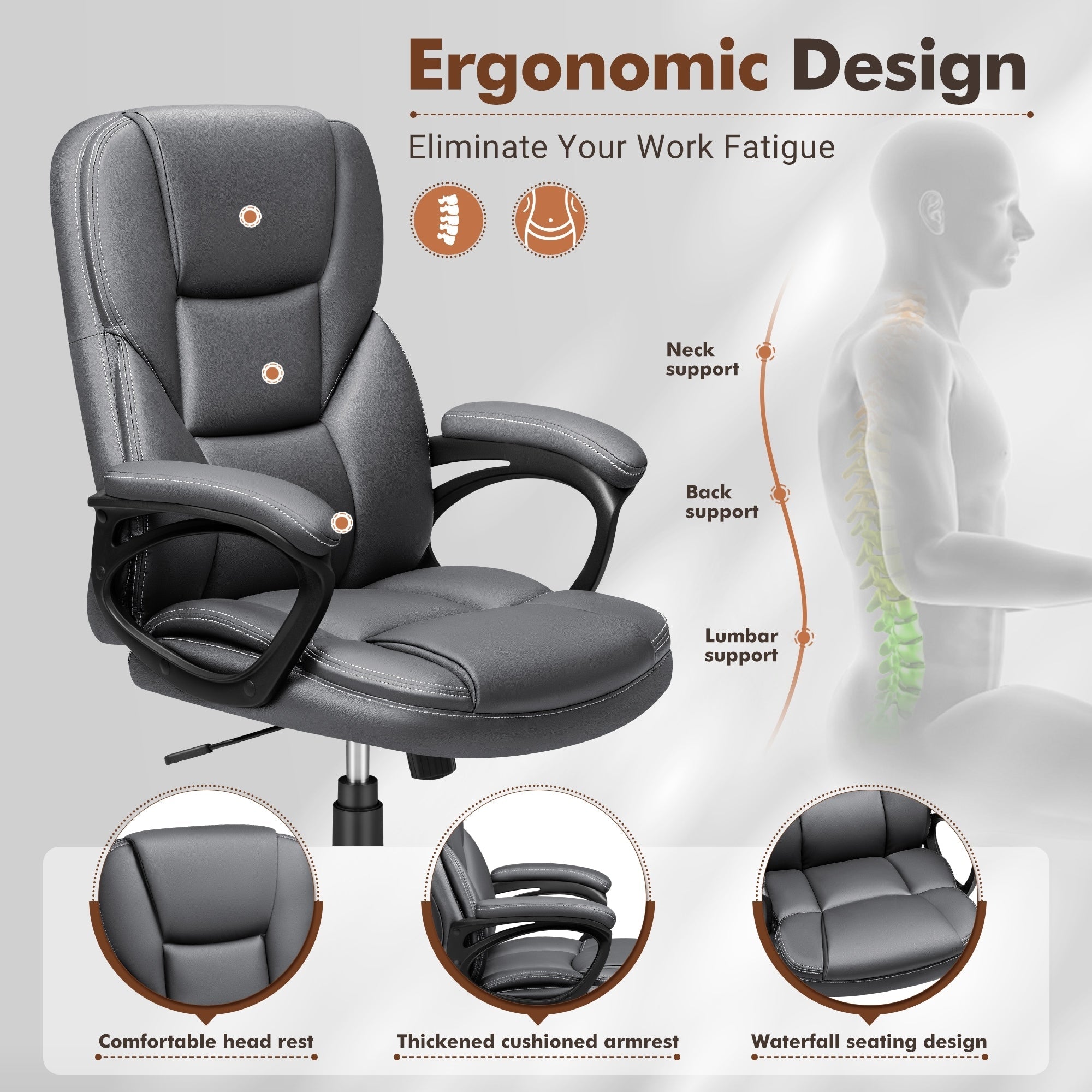Homall Office Desk Chair High Back Executive Ergonomic Computer Chair