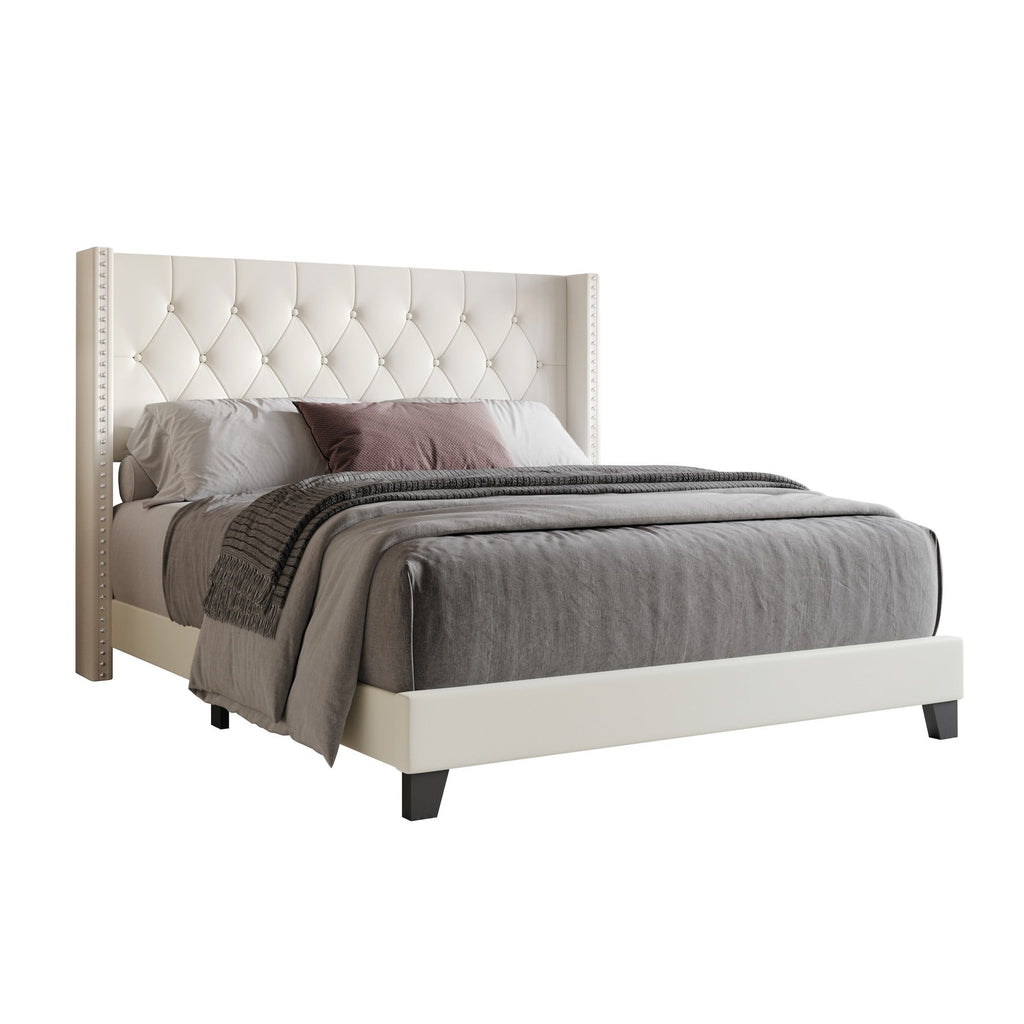 Homer Tufted Upholstered Panel Bed