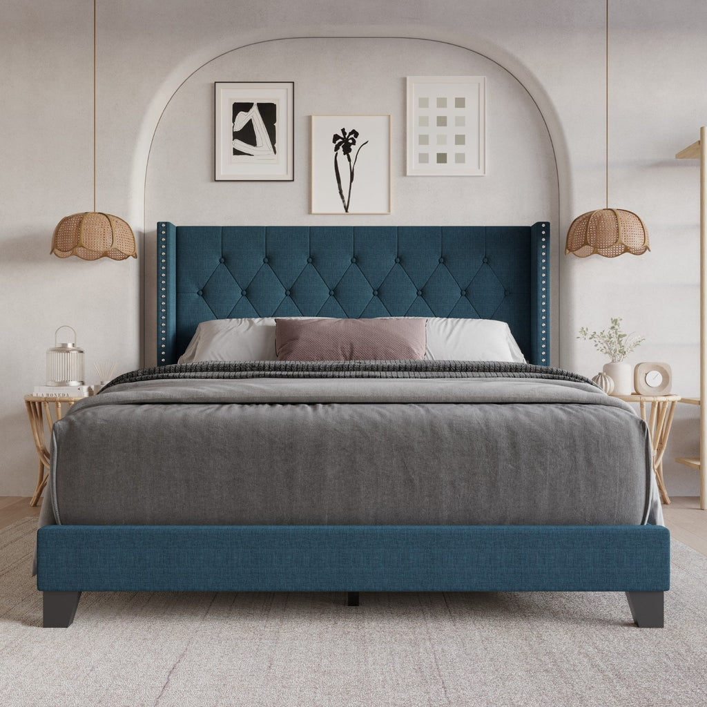 Homer Tufted Upholstered Panel Bed