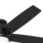 Hunter 52 Anisten Low Profile Ceiling Fan with LED Light and Pull Chain - Modern, Contemporary, Transitional