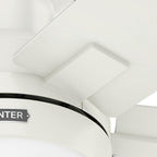 Hunter 52 Anisten Low Profile Ceiling Fan with LED Light and Pull Chain - Modern, Contemporary, Transitional