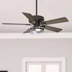 Hunter 52 Canyon Ridge Indoor / Outdoor Ceiling Fan LED Light, Handheld Remote - Farmhouse, Rustic, Industrial