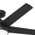 Hunter 52 Skyflow Outdoor Ceiling Fan w/ LED Light Kit, Wall Control - Coastal Modern Contemporary - WeatherMax - WET-RATED!