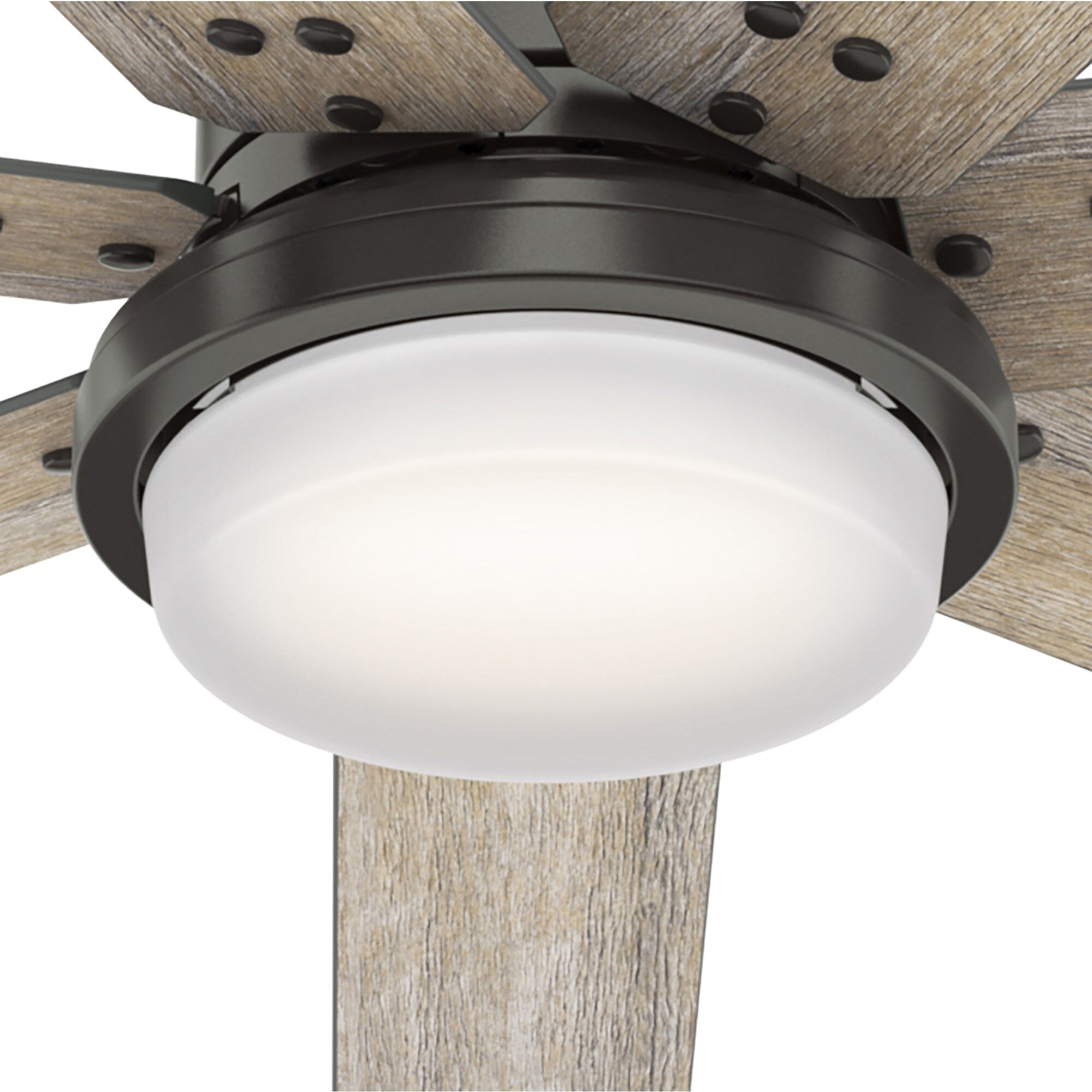 Hunter WiFi Whittington Ceiling Fan with LED Light, Handheld Remote - Windmill - Industrial, Farmhouse, Rustic - SMART FAN!