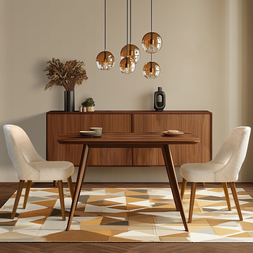 INK IVY Nola Upholstered Dining Side Chairs with Cutout Back design (Set of 2)