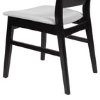 Abrielle Mid-Century Modern Upholstered Rubberwood Dining Chair (Set of 2) by Christopher Knight Home