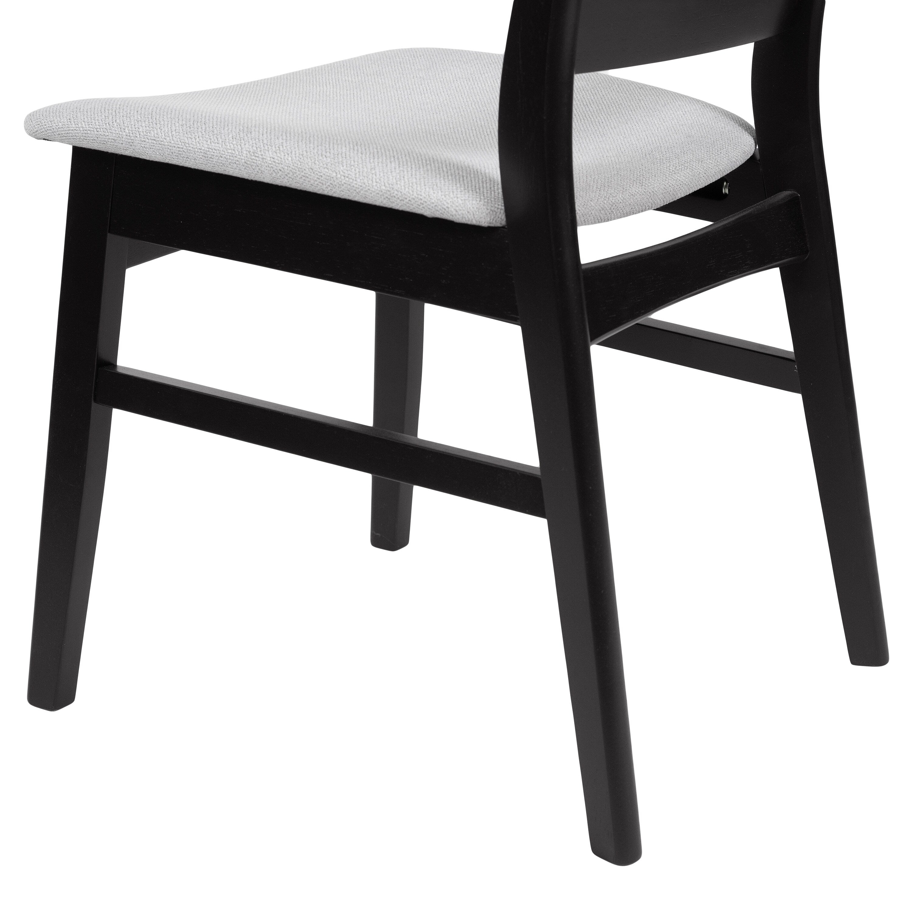 Abrielle Mid-Century Modern Upholstered Rubberwood Dining Chair (Set of 2) by Christopher Knight Home