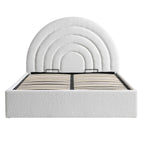 Archer White Boucle Ottoman Storage Bed