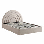 Archer Taupe Boucle Ottoman Storage Bed
