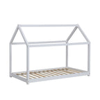 Bethwin Solid Wood Kid's House Bed in White