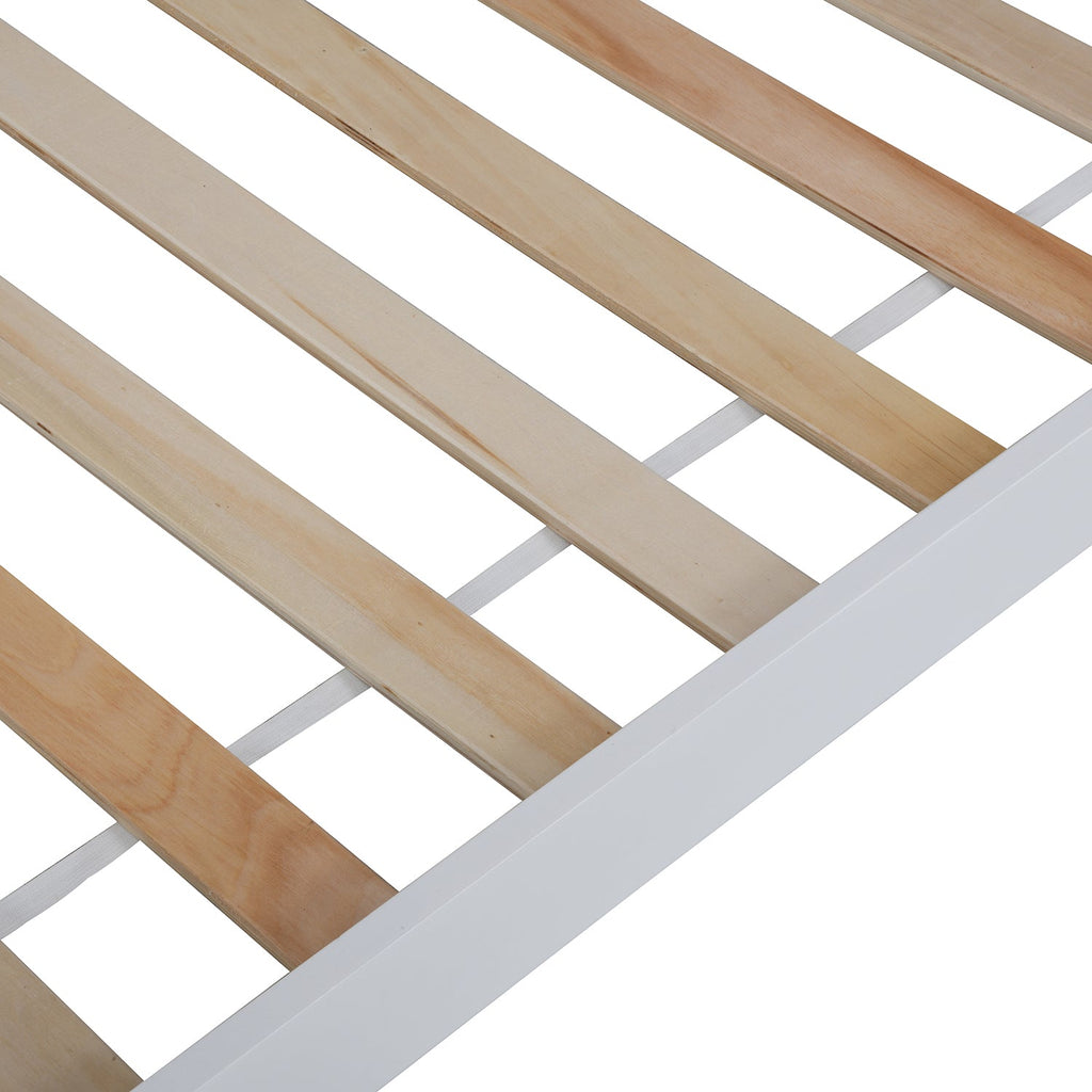 Bethwin Solid Wood Kid's House Bed in White