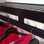 John Louis Home Solid Wood Reach-In Simplicity Closet System Espresso