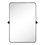 TEHOME Jonathan Rectangle Pivot Tilt Metal Wall Mirror