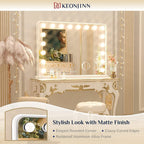 Keonjinn LED Makeup Hollywood Vanity Mirror with 15/18 LED Lights