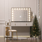 Keonjinn LED Makeup Hollywood Vanity Mirror with 15/18 LED Lights