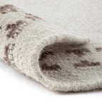 Atlan Cream & Taupe Handwoven Wool Rug