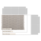 Avanti Handwoven Light Grey and Cream Diamond Bobble Wool Rug