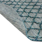 Avanti Handwoven Aquamarine Bobble Wool Round Rug