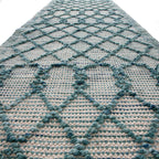 Avanti Handwoven Aquamarine Bobble Wool Runner