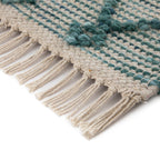 Avanti Handwoven Aquamarine Bobble Wool Runner