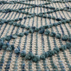Avanti Handwoven Aquamarine Bobble Wool Runner