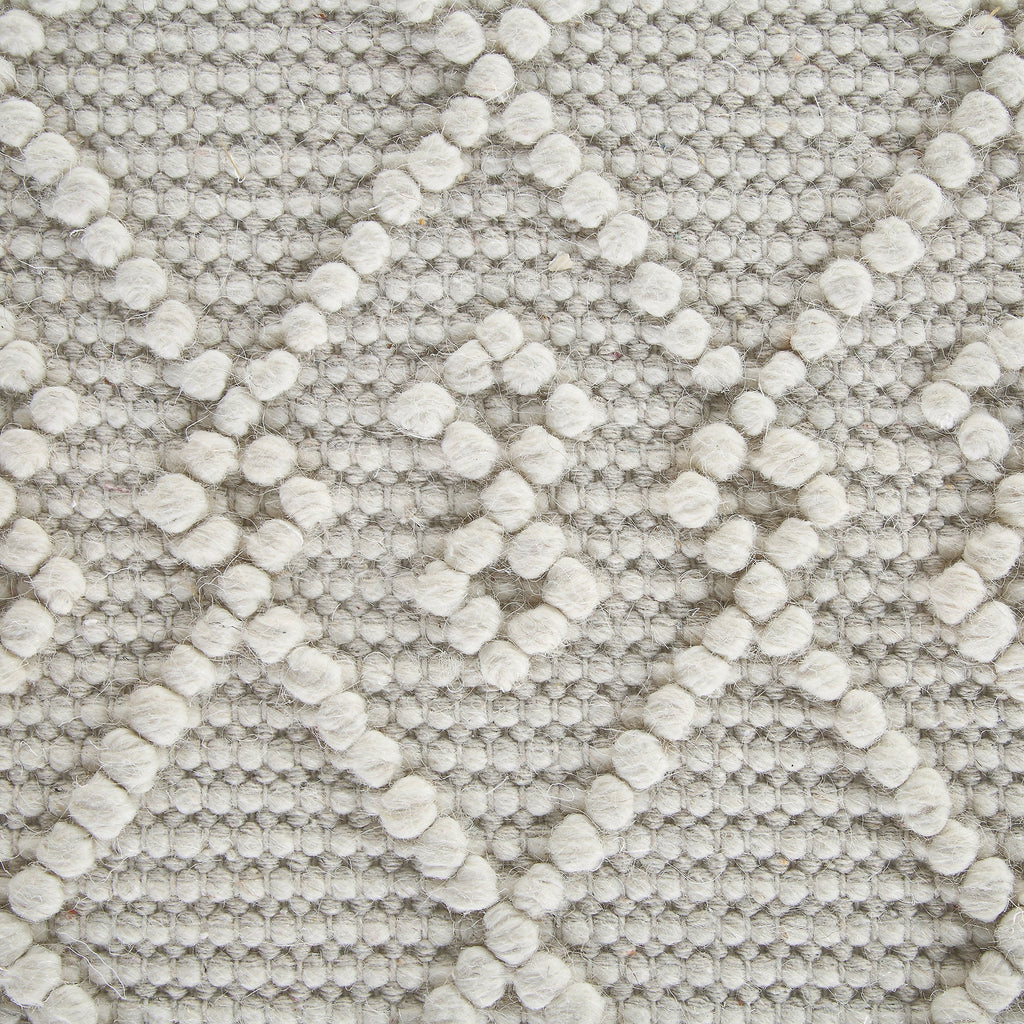 Avanti Handwoven Cream Bobble Wool Rug