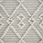 Avanti Handwoven Cream Bobble Wool Rug