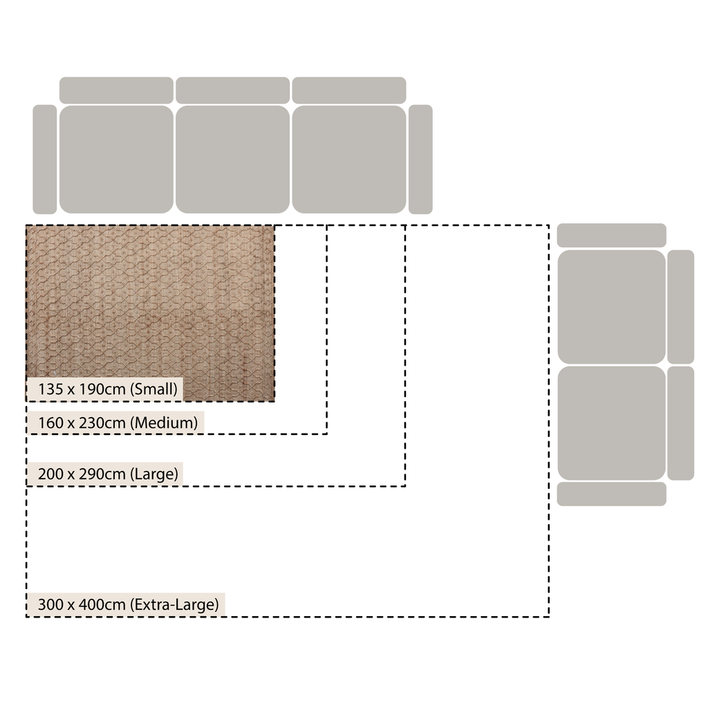 Casablanca Trellis Handwoven & Knotted Natural Jute Rug