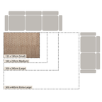 Casablanca Trellis Handwoven & Knotted Natural Jute Rug