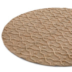 Casablanca Trellis Handwoven & Knotted Natural Jute Round Rug