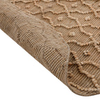 Casablanca Trellis Handwoven & Knotted Natural Jute Round Rug