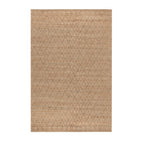 Casablanca Trellis Handwoven & Knotted Natural Jute Rug