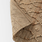 Casablanca Trellis Handwoven & Knotted Natural Jute Rug