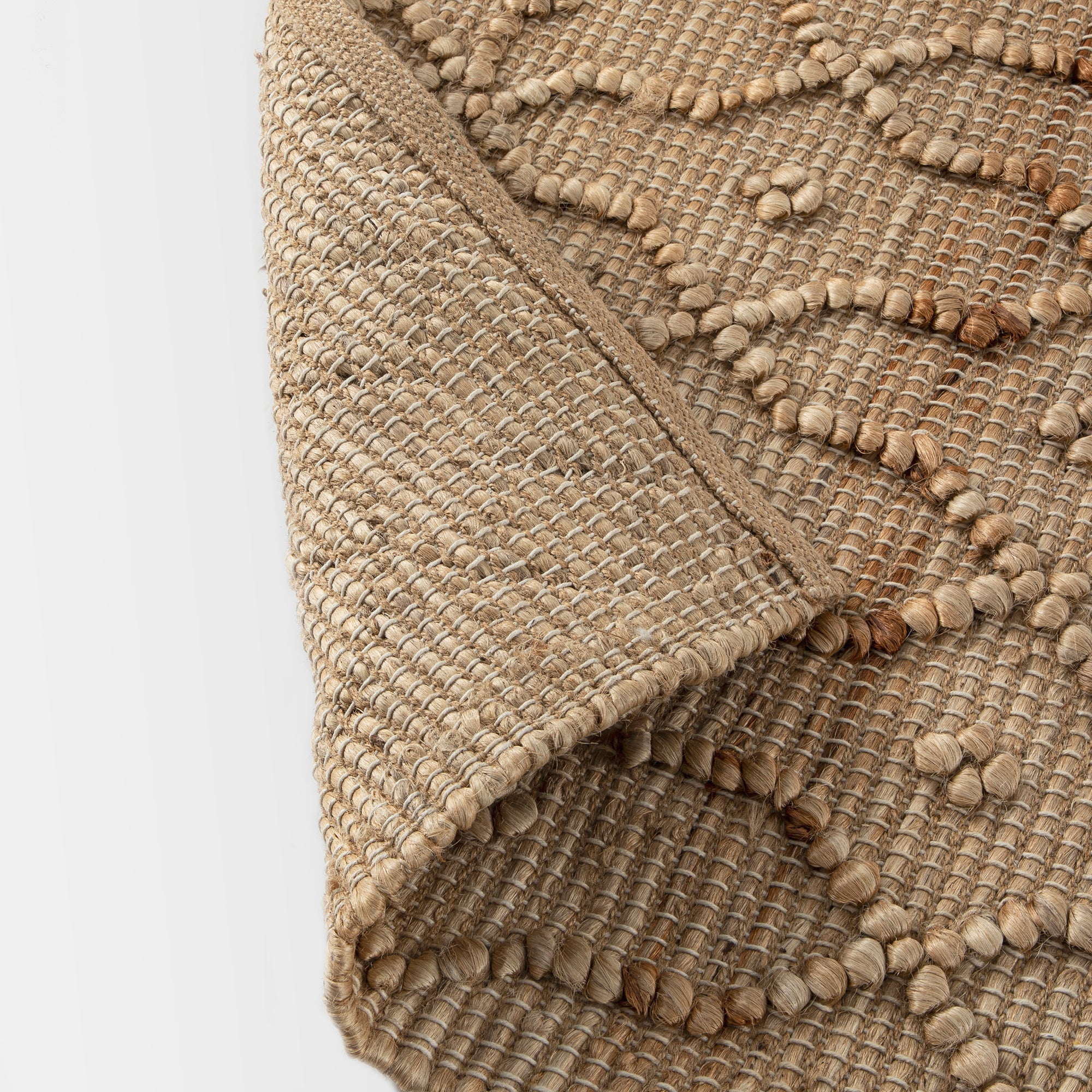 Casablanca Trellis Handwoven & Knotted Natural Jute Rug