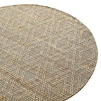 Cambria Wool and Jute Handwoven Patterned Round Rug