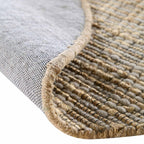 Cambria Wool and Jute Handwoven Patterned Round Rug
