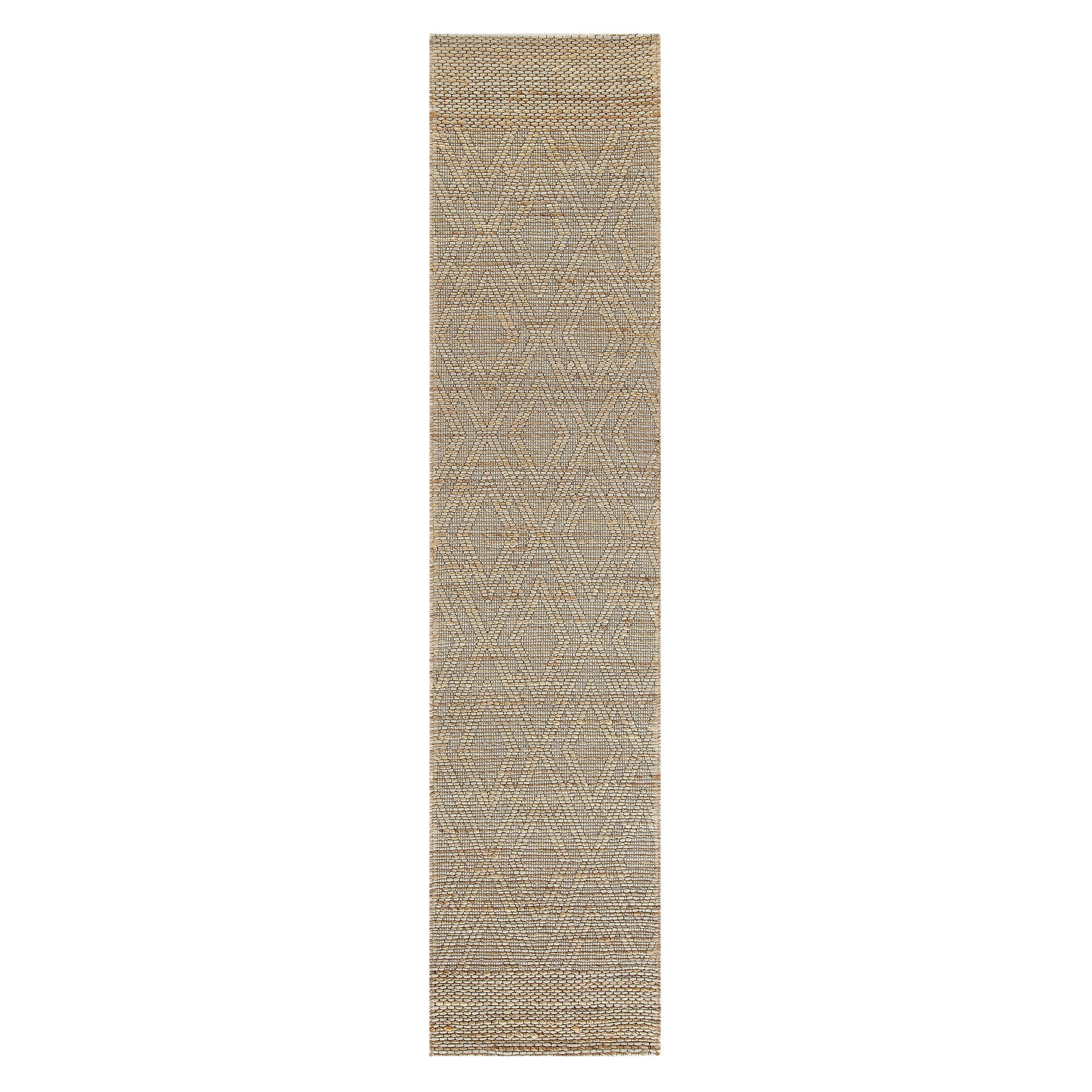 Cambria Wool and Jute Handwoven Patterned Runner