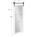 Kate and Laurel Cates Rustic Rectangular Wall Mirror