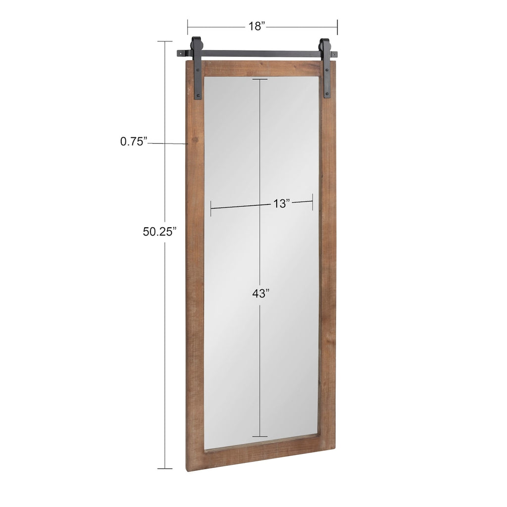 Kate and Laurel Cates Rustic Rectangular Wall Mirror