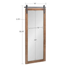 Kate and Laurel Cates Rustic Rectangular Wall Mirror