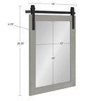 Kate and Laurel Cates Rustic Rectangular Wall Mirror