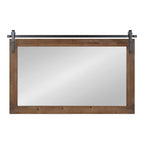 Kate and Laurel Cates Rustic Rectangular Wall Mirror
