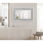 Kate and Laurel Deely Wood and Metal Wall Mirror