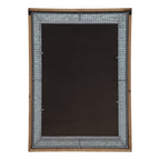 Kate and Laurel Deely Wood and Metal Wall Mirror