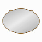 Kate and Laurel Leanna Scalloped Oval Wall Mirror