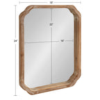 Kate and Laurel Marston Square Wood Wall Mirror