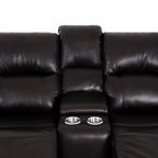 Leather Manual Recliner Sofa Collection for Living Room Leather Reclining Furniture for Home Office Living Room