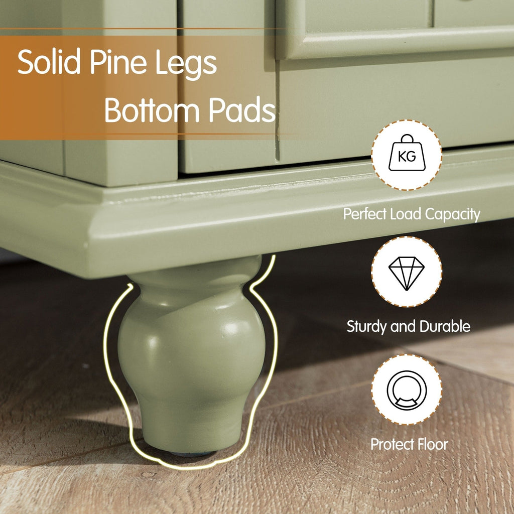 Kitchen Sideboard Coffee Bar Cabinet Accent Storage Cabinet